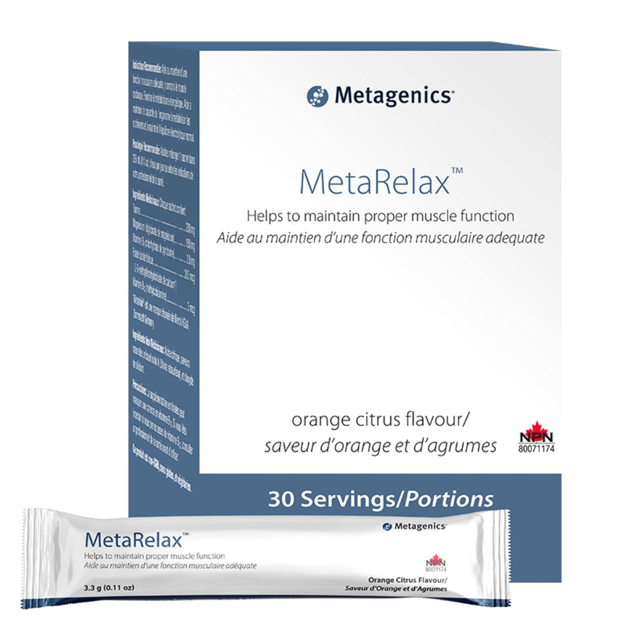 Metagenics MetaRelax 30 Packets Orange Citrus