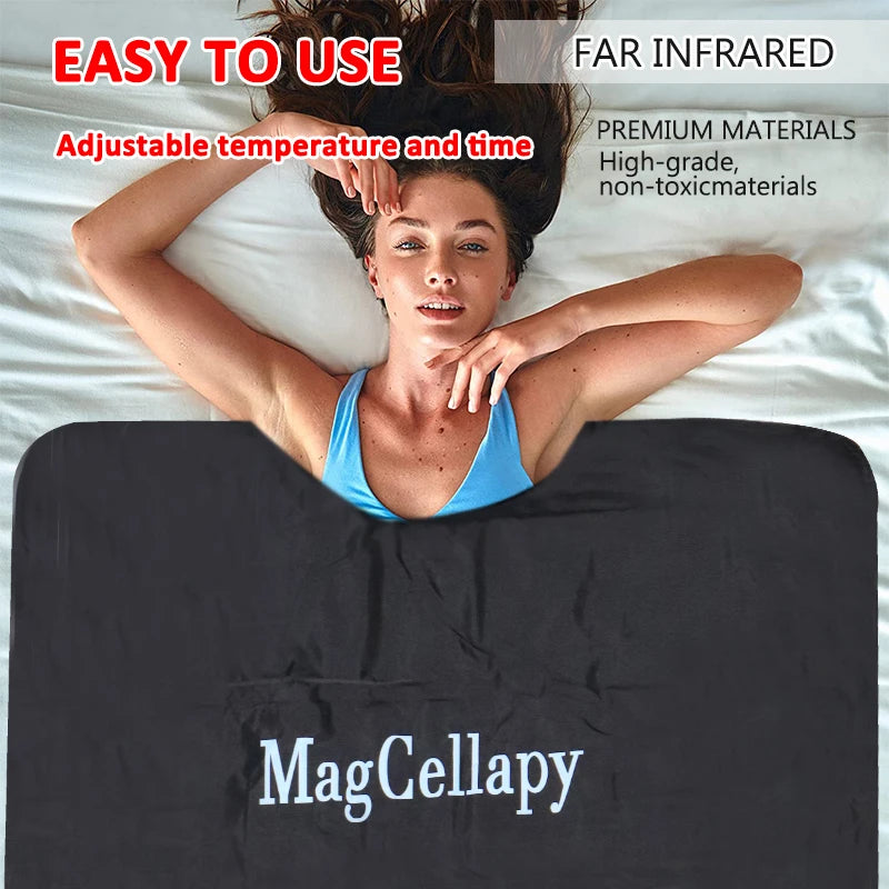 Acid Relieving Blanket Massage Steam Bag Portable Personal Detoxification Relaxation Sauna Heat Massage Promote BloodCirculation