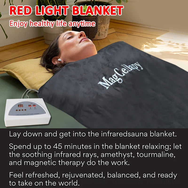 Acid Relieving Blanket Massage Steam Bag Portable Personal Detoxification Relaxation Sauna Heat Massage Promote BloodCirculation