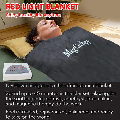 Acid Relieving Blanket Massage Steam Bag Portable Personal Detoxification Relaxation Sauna Heat Massage Promote BloodCirculation