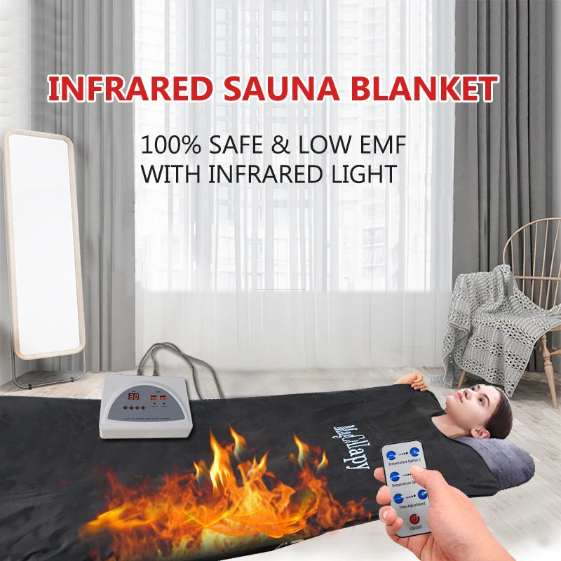 Acid Relieving Blanket Massage Steam Bag Portable Personal Detoxification Relaxation Sauna Heat Massage Promote BloodCirculation