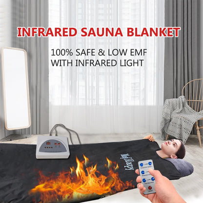 Acid Relieving Blanket Massage Steam Bag Portable Personal Detoxification Relaxation Sauna Heat Massage Promote BloodCirculation