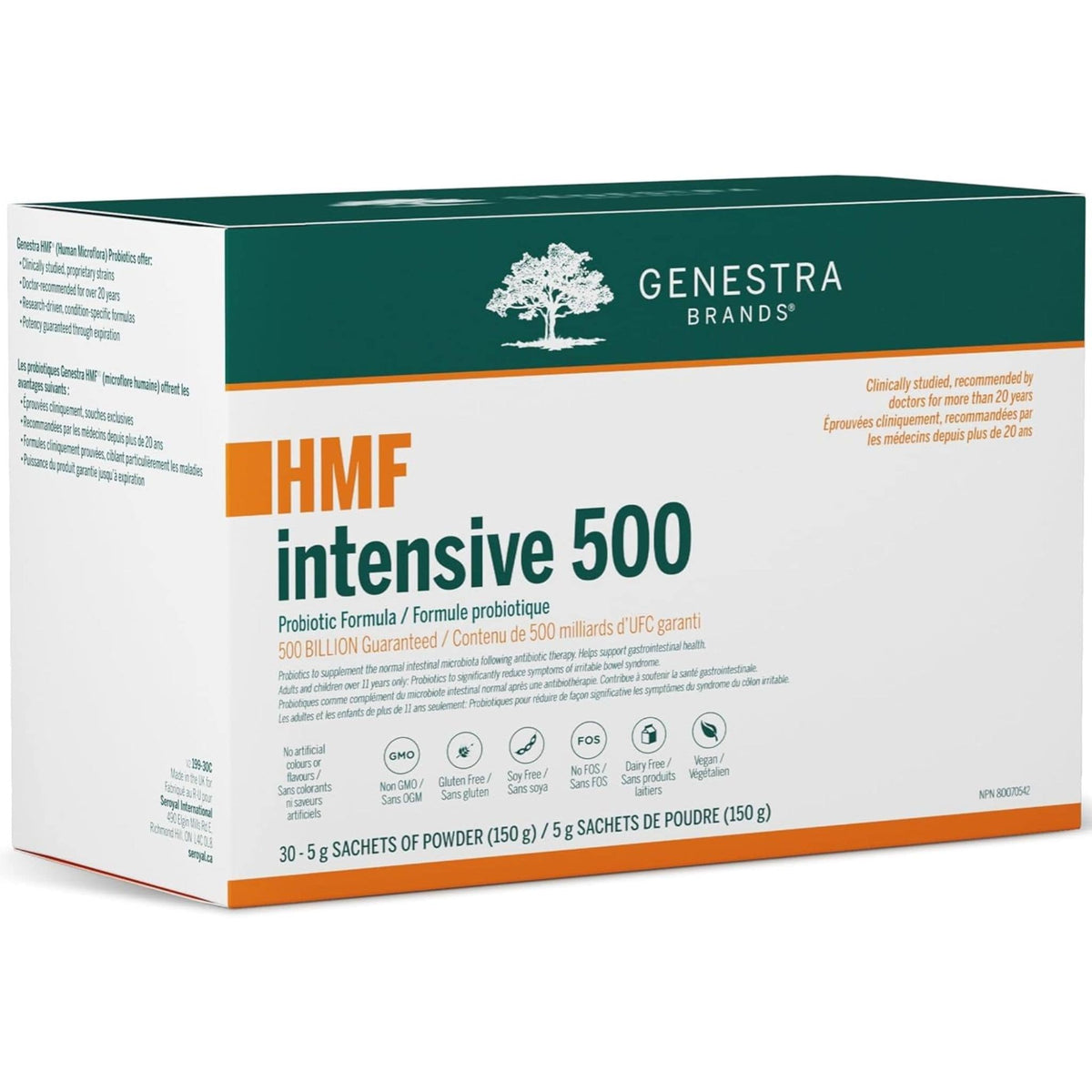 Genestra HMF Intensive 500 Probiotic Consortium, 30 Sachets