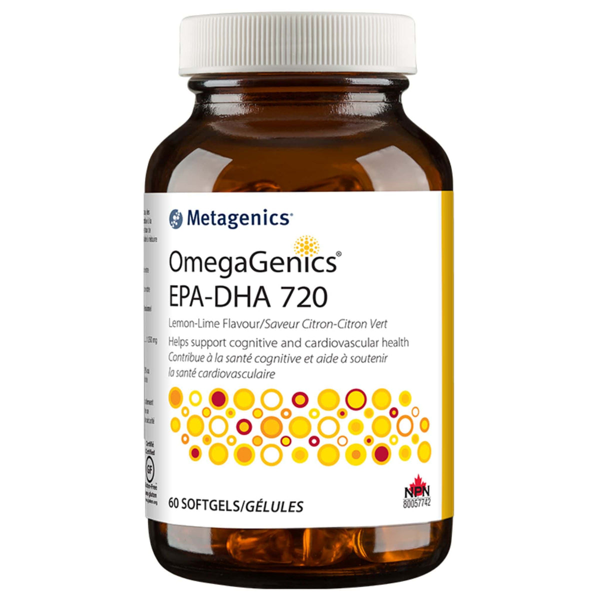 Metagenics OmegaGenics EPA-DHA 720 240 Softgels Lemon-Lime