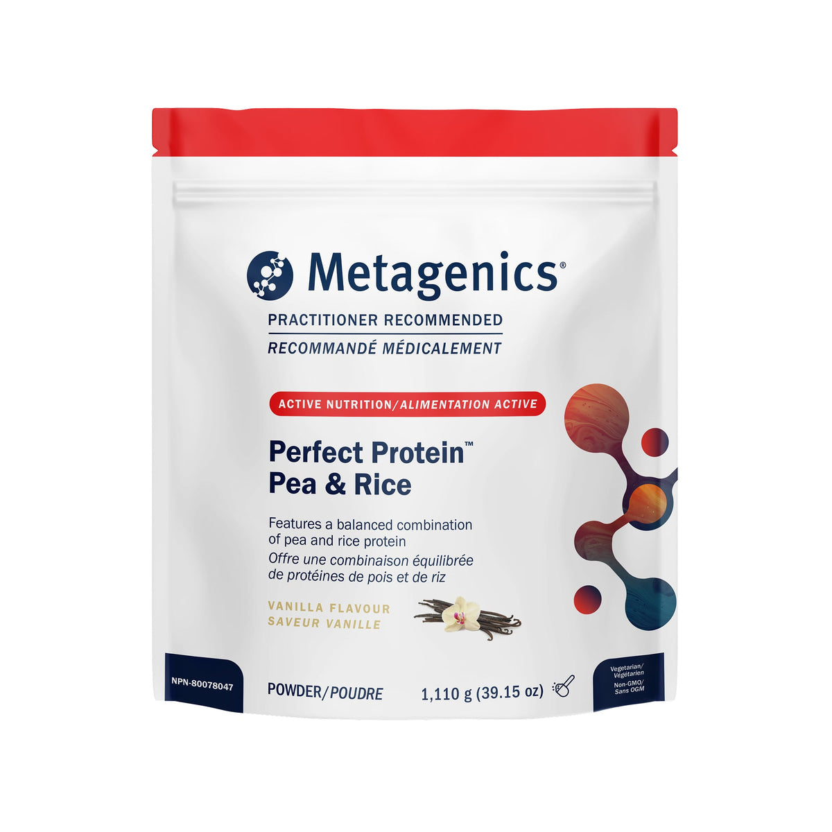 Metagenics Perfect Protein Pea & Rice Chocolate 30 Servings Powder