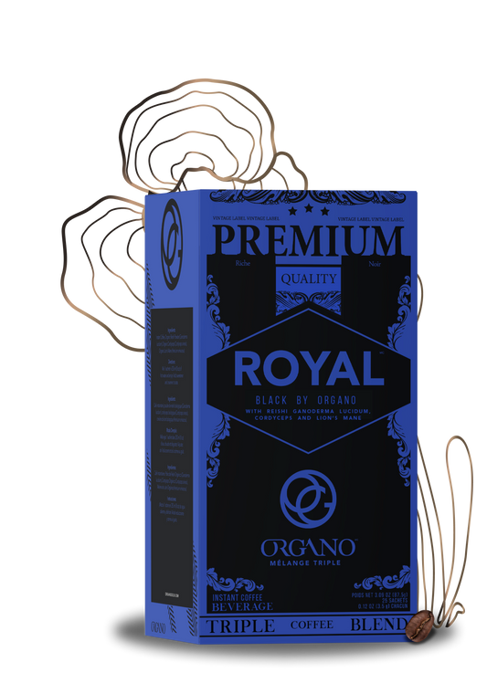 Organo Royal Black Coffee with triple mushroom blend